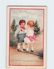 Postcard Oh I'd Tie Your Tie Anytime with Child Lovers Comic Embossed Art Print picture
