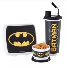 Tupperware Batman Lunch Set Sandwich Keeper Kids Tumbler BPA Free picture