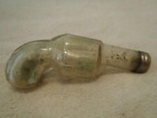 ANTIQUE GLASS CANDY CONTAINER - SMALL REVOLVER GUN #2 (A & E 252 - variation B) picture