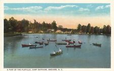 Vintage Postcard Flotilla Camp Sapphire Brevard NC picture