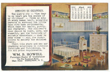 Herkimer, NY New York 1912 Advertising Postcard, Howell Furniture and Undertaker picture
