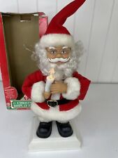 Vtg 1996 Telco Motionettes of Christmas 12” Santa Claus w/ Candle Lights & Music picture