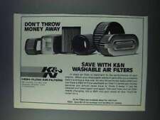 1981 K&N High-Flow Air Filters Ad - Don't Throw Money picture