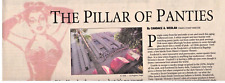 Los Angeles Times August 11, 2000, The Pillar of Panties, SO. CA. Living Section picture