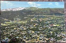 Linen Postcard Air View Santa Fe New Mexico NM 1953 picture