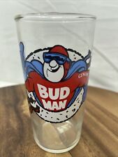 Rare Vintage 1991 Budweiser Beer Glass BUD MAN  EX picture