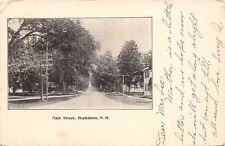 Hopkinton New Hampshire~Main Street Homes~Dirt Road~1907 B&W Postcard picture
