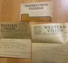 July 1939 Western Union Telegram In Envelope Condolences Messages Arizona picture