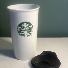 Starbucks Siren Logo Ceramic Tumbler Travel Mug Cup 10 oz. picture