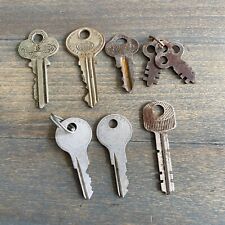 Lot of 7 Antique Assorted FLAT & Skeleton Keys Yale & Towne,  Chicago Lock (W5) picture