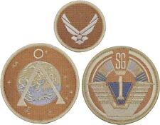 STARGATE SG-1 Embroidered Desert Camo Patch -  3PC - Hook Fastener Backing picture