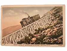 Postcard White Mountains, NH Jacob's Ladder Mount Washington Railway Train picture
