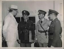 1938 Press Photo Col Stewart Giffin,Col Rbt Allan, Maj C Davis & Lt Col J Peace picture