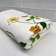Vintage Utica Fine Arts J.P. Stevens Floral Bath Towel 46x25” picture