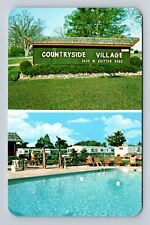 Perry MI-Michigan, Countryside Village, Senior Living, Antique Vintage Postcard picture