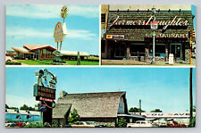 Evansville Indiana Farmer's Daughter Restaurant 1960's IN Postcard picture