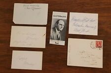 SCARCE ORIGINAL LOT OF 16 AUTOGRAPHS WRITERS EARLY VINTAGE SOME WITH ENVELOPES picture