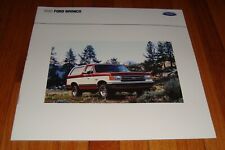 Original 1990 Ford Bronco Sales Brochure Custom XLT Eddie Bauer picture