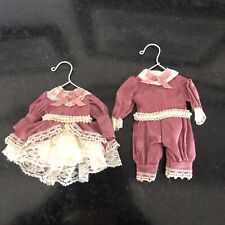 Vintage 2 Victorian Clothing Christmas ornaments picture