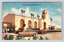 Los Angeles CA-California, Union Station, Antique, Vintage Postcard picture