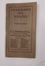 RARE 1922 Standard Oil Company Stocks, 142 page booklet, Petroliana, Wall Street picture