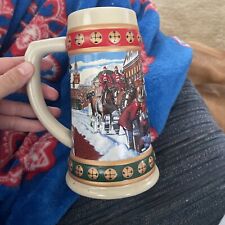Vintage (1994) Budweiser Holiday Stein Collection 