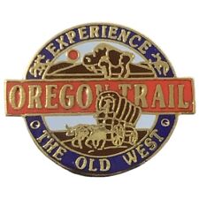 Vintage Oregon Trail Experience The Old West Scenic Travel Souvenir Pin picture
