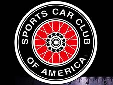 SCCA Sports Car Club Of America - Original Vintage Racing Decal/Sticker - 4 1/2” picture