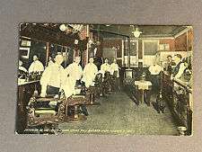 Ohio OH Norwalk, Interior Of The Lenox Cigar Store & Barber Shop, Great, ca 1910 picture