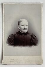 Victorian Cabinet Card Photo Woman Older Lady Newport, Pennsylvania Antique picture