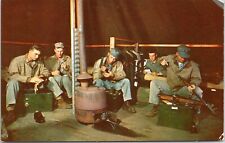 Marines Cleaning Weapons, Camp Pendleton, California - c1960s Chrome Postcard picture