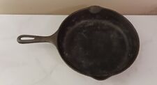 Vintage #8 E Unmarked Wagner Ware Cast Iron 10 1/2