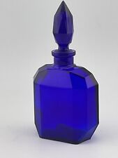 Vintage Czech Perfume Bottle Cobalt Blue picture