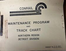 VERY RARE ISSUE  Conrail Detroit Division track chart  01/01/1980  GREAT FIND picture