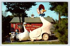 Mother Goose Ride Enchanted Forest Maryland Vintage Postcard Damaged DMG1 picture