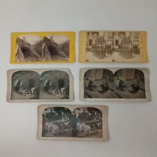Lot Of 5 Antique Unbranded Stereoviews picture