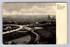 Reading PA-Pennsylvania, Aerial Of Town From Boulevard Antique Vintage Postcard picture
