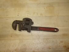 Vintage Small Pipe Wrench Guaranteed Made In Spain #8 Red Handle  picture