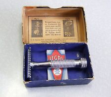 Vintage SEGAL UNITARY Double Edge Safety Razor Set in Box  1930's picture
