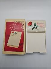  Vintage Hallmark Rose Garden Desk Note Card Holder  picture