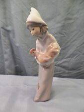 Lladro Porcelain Figurine #4677 - Girl With Rooster - Excellent Condition picture