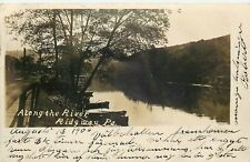 Postcard RPPC 1906 Pennsylvania Ridgway Along the River PA24-3575 picture