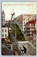 c1910 Angels Flight And Third St Tunnel  Los Angeles California P740 picture
