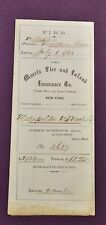 1866 Fire Insurance Policy Morris Fire & Inland Ins Co Middletown CT w/Stamp picture