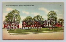 Postcard Rockingham Hospital in Harrisonburg Virginia VA, Vintage Linen L18 picture