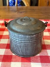 Antique Very Small Gray Graniteware Berry Bucket picture
