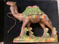 Exquisite VERY Large Vintage Portugal Nativity Camel Figure - GLASS EYES picture