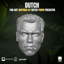 Predator Dutch Arnold Schwarzenegger v2 custom head 4