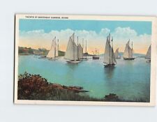 Postcard Yachts at Boothbay Harbor Maine USA picture