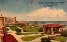 Postcard Linen Plaza and Bandshell Daytona Beach Florida [ww] picture